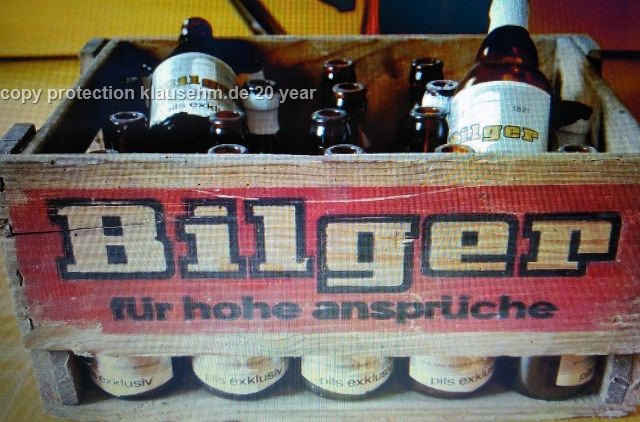 BilgerBräu Gottmadingen ah-BilgerBräu BOCKBIERFEST Original altes Bierplakat